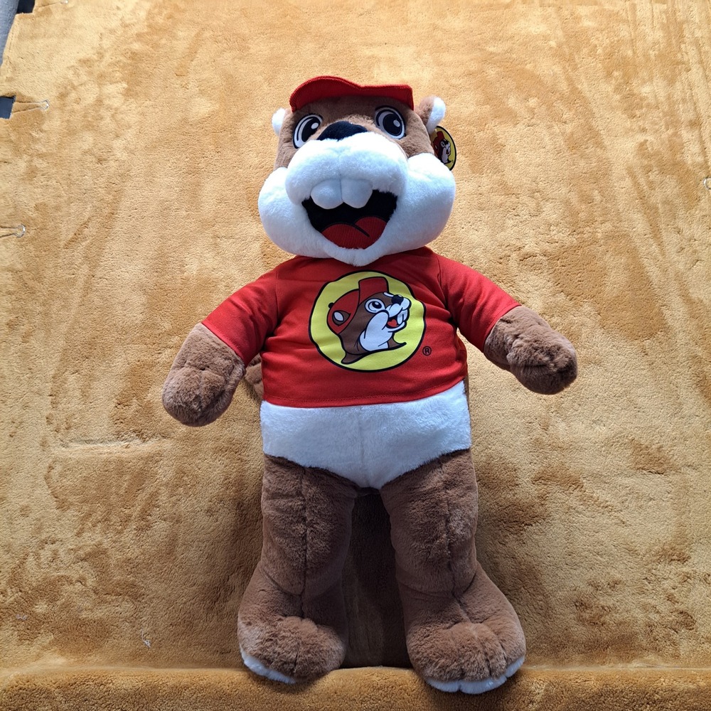 Buc-ee's Beaver Plush Stuffed Animal Unisex Large Brown Excellent Logo Shirt Hat